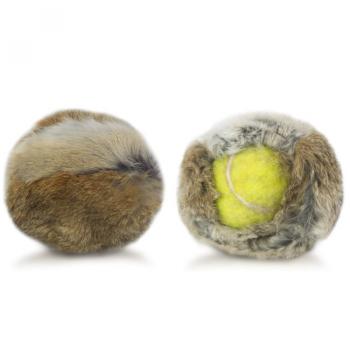 Firedog Kaninchenfellüberzug für Tennisball